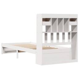 Berkfield Home Decorative Bookcase Bed without Mattress White 90x190cm Single So - thumbnail 8