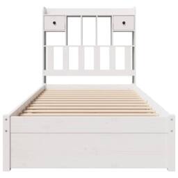 Berkfield Home Decorative Bookcase Bed without Mattress White 90x190cm Single So - thumbnail 4