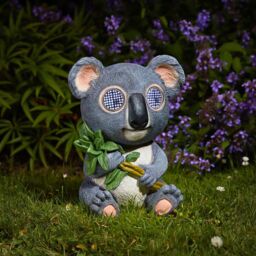 Marco Paul Solar LED Blinkin Koala Garden Ornament in Grey - thumbnail 1
