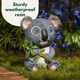 Marco Paul Solar LED Blinkin Koala Garden Ornament in Grey - thumbnail 8