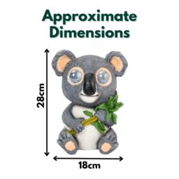 Marco Paul Solar LED Blinkin Koala Garden Ornament in Grey - thumbnail 2
