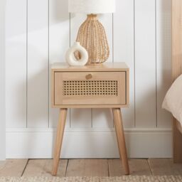Birlea Wooden 3 Piece Furniture Set Wardrobe Chest of Drawers Bedsides Croxley in Natural - thumbnail 3