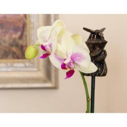 Jardinopia Bee On Thistle Cane or Stake Topper - L4 x W5 x H7.5 cm in Bronze - thumbnail 4