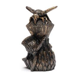 Jardinopia Bee On Thistle Cane or Stake Topper - L4 x W5 x H7.5 cm in Bronze - thumbnail 5