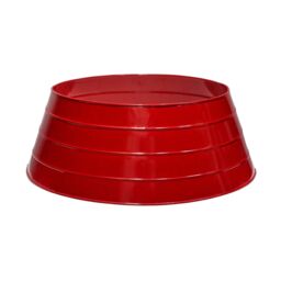 Ivyline Metal Christmas Tree Skirt Red - H26cm W67cm - Light weight - Premium Quality - thumbnail 2