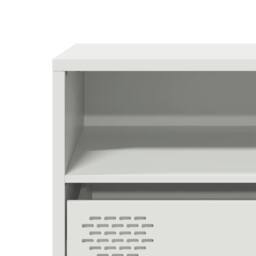 Berkfield Home TV Cabinet White 135x39x43.5 cm Cold-rolled Steel - thumbnail 9