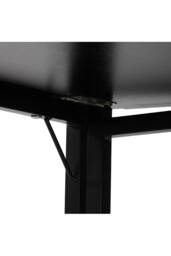 Living and Home Black Willow Wood-Tone Folding Office Desk - thumbnail 5