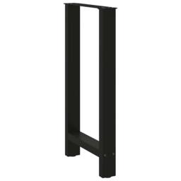 Berkfield Home Coffee Table Legs Black 2 pcs 40x(90-91) cm Steel - thumbnail 4