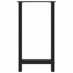 Berkfield Home Coffee Table Legs Black 2 pcs 40x(90-91) cm Steel - thumbnail 5