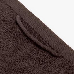 OHS 2 Pack of 100% Cotton Bathroom Hand Towel in Chocolate - thumbnail 3