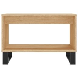 Berkfield Home Coffee Table Sonoma Oak 60x50x40 cm Engineered Wood in Brown - Size: 60 x 50 x 40 cm - thumbnail 4