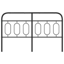 Berkfield Home Metal Headboard Black 137 cm - thumbnail 4