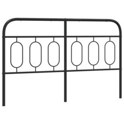 Berkfield Home Metal Headboard Black 137 cm - thumbnail 2