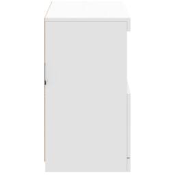 Berkfield Home Sideboard with LED Lights White 81x37x67 cm - Size: 81 x 37 x 67 cm - thumbnail 8