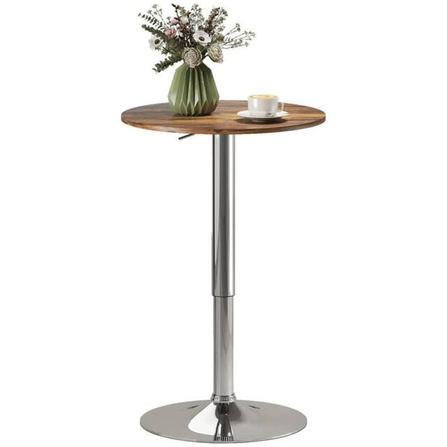 Havendro Round Bar Table, Swivel Bistro Table with Adjustable Height - image 1