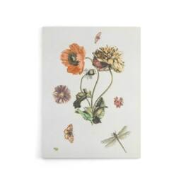 "Artery8 Poppies Butterflies & Dragonfly Teyler Canvas Wall Art in White - Size: W18"" x H24""" - thumbnail 1