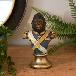 Madison & Mayfair Gentry Sculpture Gorilla Bust in Blue - thumbnail 1