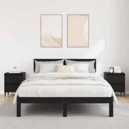 Berkfield Home Sleek Bed Cabinets 2 pcs Black Oak 40x35x50 cm Engineered Wood - Size: 40 x 35 x 50 cm - thumbnail 2