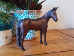 Inspirational Gifting Miniature Horse Sculpture Ornament Figurine in Bronze - thumbnail 2