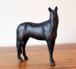 Inspirational Gifting Miniature Horse Sculpture Ornament Figurine in Bronze - thumbnail 4