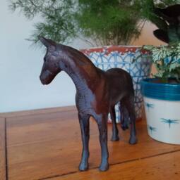 Inspirational Gifting Miniature Horse Sculpture Ornament Figurine in Bronze - thumbnail 3