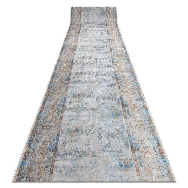 RugsX Anti-Slip Lotus Runner in Grey - Size: 60 cm x 240 cm - image 1
