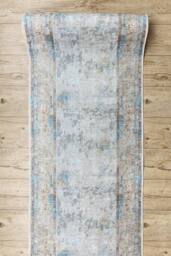 RugsX Anti-Slip Lotus Runner in Grey - Size: 60 cm x 240 cm - thumbnail 4