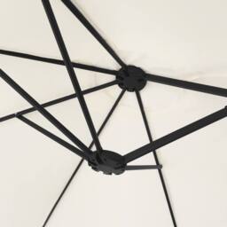 Berkfield Home Double-Head Parasol Sand White 449x245 cm - thumbnail 6