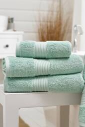 Deyongs Bliss Pima Supersoft Fluffy Cotton 650gsm Towels in Pale Green - thumbnail 1