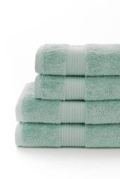 Deyongs Bliss Pima Supersoft Fluffy Cotton 650gsm Towels in Pale Green - thumbnail 2