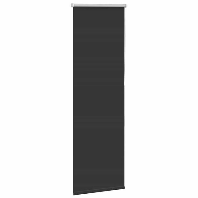 Berkfield Home Roller Blind Blackout Black 40x175 cm Fabric Width 35.7 cm Polyester - image 1