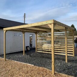 Rutland County Garden Furniture Ltd Shade Pergola - Wood - L240 x W360 x H270 cm - Light Green - thumbnail 4