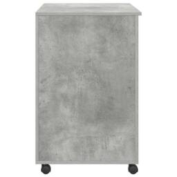 Berkfield Home Concrete Grey Computer Desk Concrete grey Particle board Medium - thumbnail 7