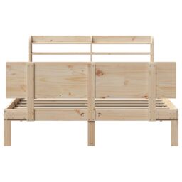 Berkfield Home Bed Frame with Headboard without Mattress 160x200 cm in Brown - thumbnail 4