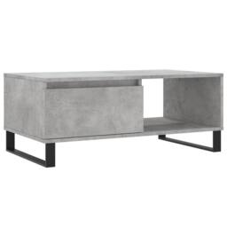 Berkfield Home Modern Coffee Table Concrete Grey 90x50x36.5 cm Engineered Wood - thumbnail 3