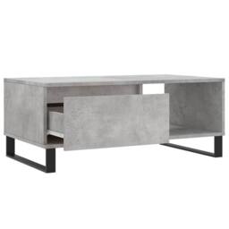 Berkfield Home Modern Coffee Table Concrete Grey 90x50x36.5 cm Engineered Wood - thumbnail 6
