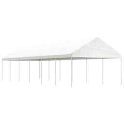 Berkfield Home Gazebo with Roof White 13.38x4.08x3.22 m Polyethylene - thumbnail 2