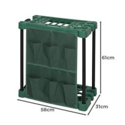 Kelvenix Garden Tool Storage Rack Gardening in Green - Size: 10000mm x 520mm - thumbnail 2