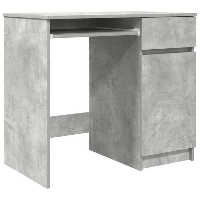Berkfield Home Desk Concrete Grey 86x49x76 cm Engineered Wood - Size: 86 x 49 x 76 cm - image 1