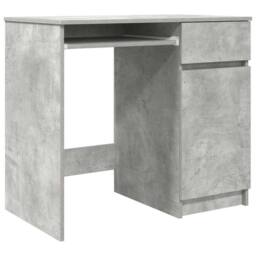 Berkfield Home Desk Concrete Grey 86x49x76 cm Engineered Wood - Size: 86 x 49 x 76 cm - thumbnail 1