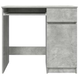 Berkfield Home Desk Concrete Grey 86x49x76 cm Engineered Wood - Size: 86 x 49 x 76 cm - thumbnail 6