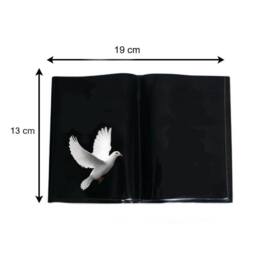 David Fischhoff Black Memorial Grave Dove Book Ornament - Husband - thumbnail 2