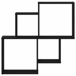 Berkfield Home Black Oak Wall Cabinet - 80x15x78.5 cm, Made from Engineered Wood - Size: 80x15x78.5 cm - thumbnail 6