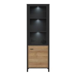 Furniture To Go High Rock Wide Display Cabinet in Black - thumbnail 6