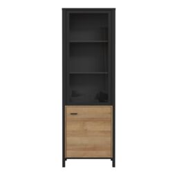 Furniture To Go High Rock Wide Display Cabinet in Black - thumbnail 2