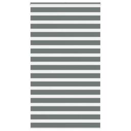 Berkfield Home Zebra Blind Dark Grey 120x230 cm Fabric Width 115.9 cm Polyester - thumbnail 2