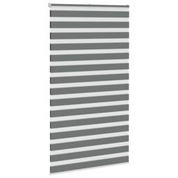 Berkfield Home Zebra Blind Dark Grey 120x230 cm Fabric Width 115.9 cm Polyester - thumbnail 3