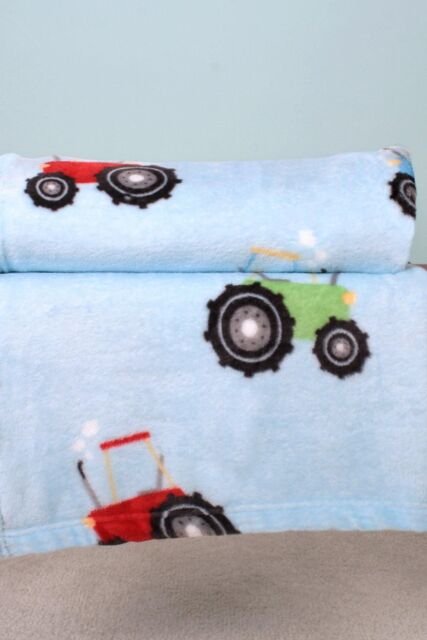 Bedlam 'Farmyard Friends' Printed Fleece Throw in Blue - image 1