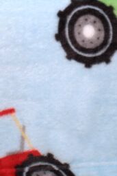 Bedlam 'Farmyard Friends' Printed Fleece Throw in Blue - thumbnail 3