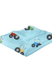 Bedlam 'Farmyard Friends' Printed Fleece Throw in Blue - thumbnail 2